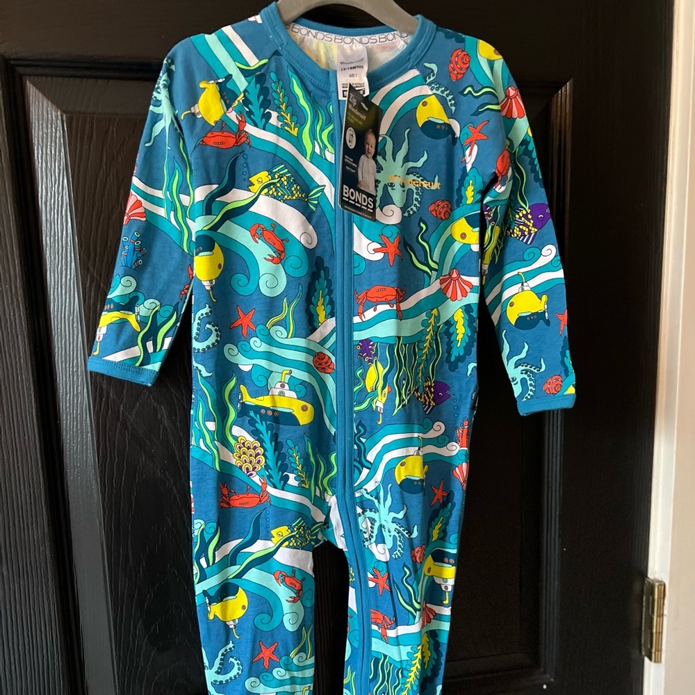 New Bonds Wondersuit Footie - Scuba